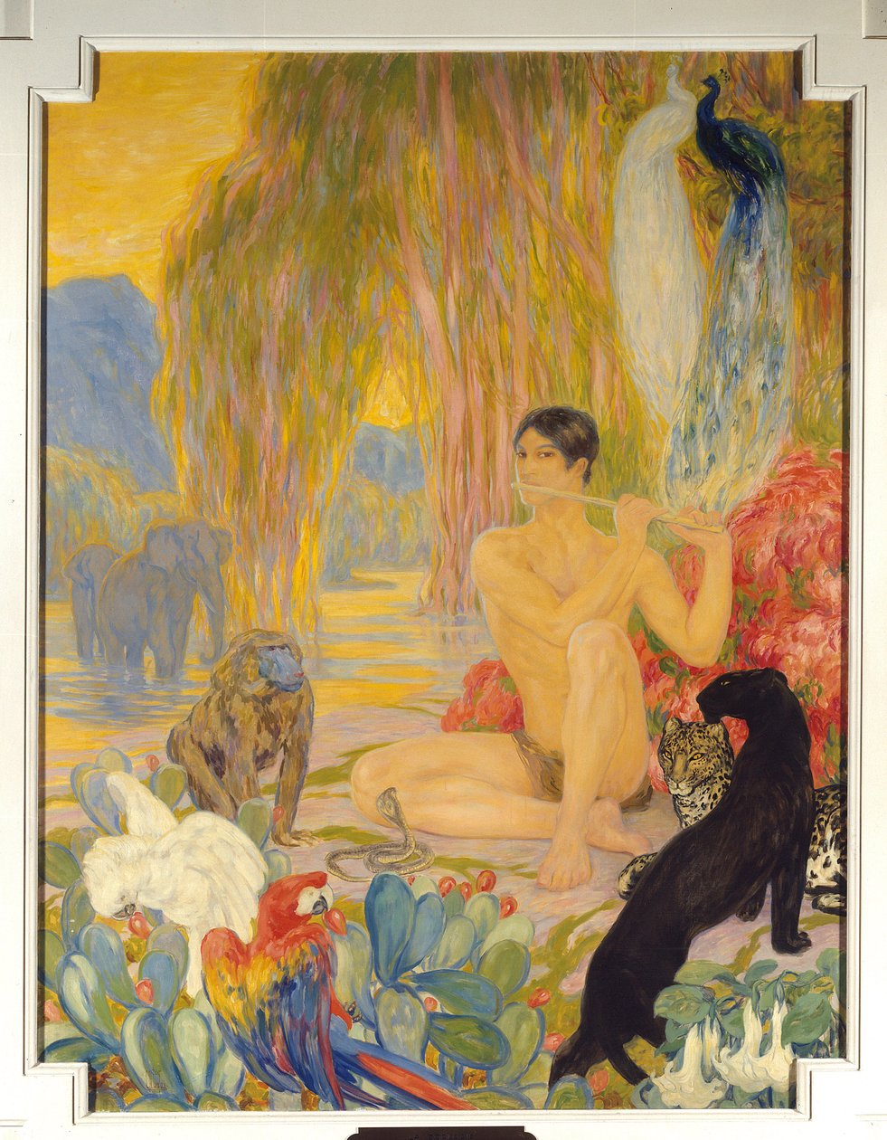 クレメンタイン・ヘレネ（Clementine-Helene）・デュフォー（1869-1937）の「動物学の絵」 20世紀のパリ。ソルボンヌ大学 作： クレメンタイン・ヘレン・デュフォー