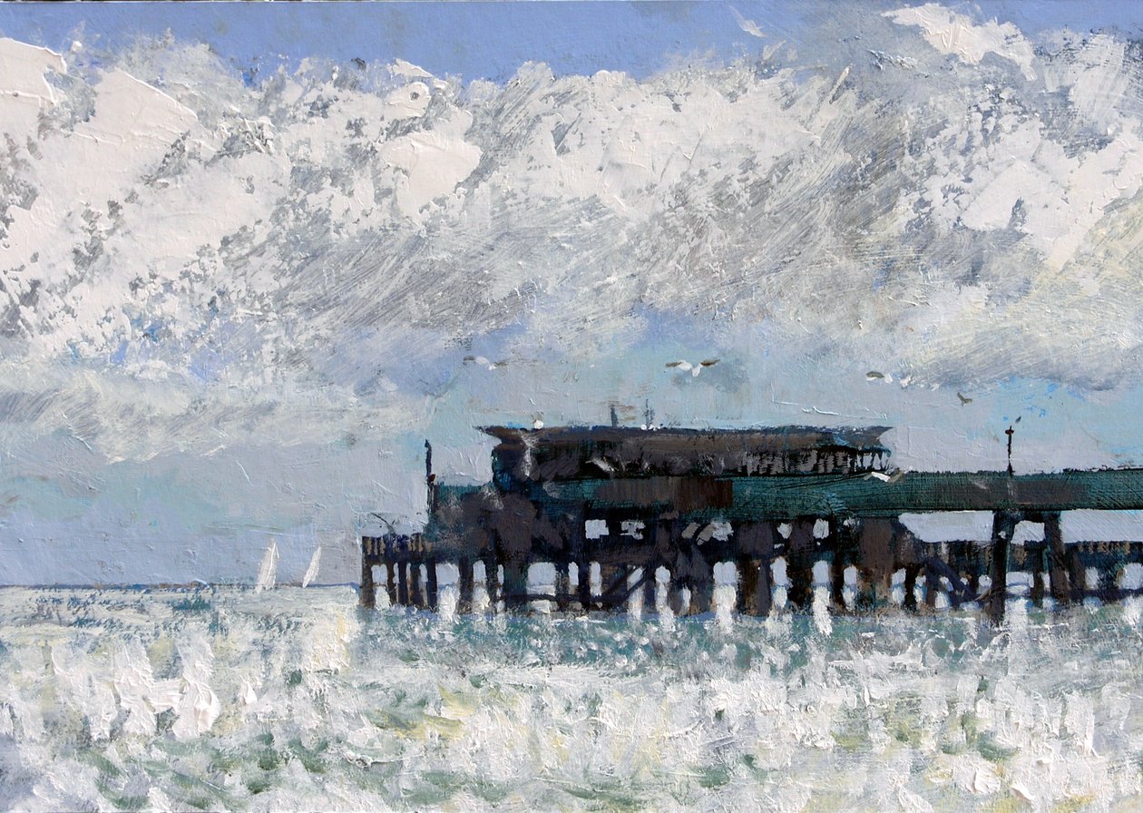Deal Pier 2013、2007（ボード上のアクリル） 作： クライブ・メトカーフ