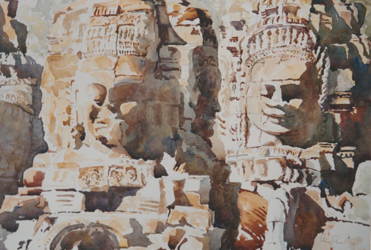 午前中 - シンパシー（東）、2000年（水彩） 作： クライブ・ウィルソン