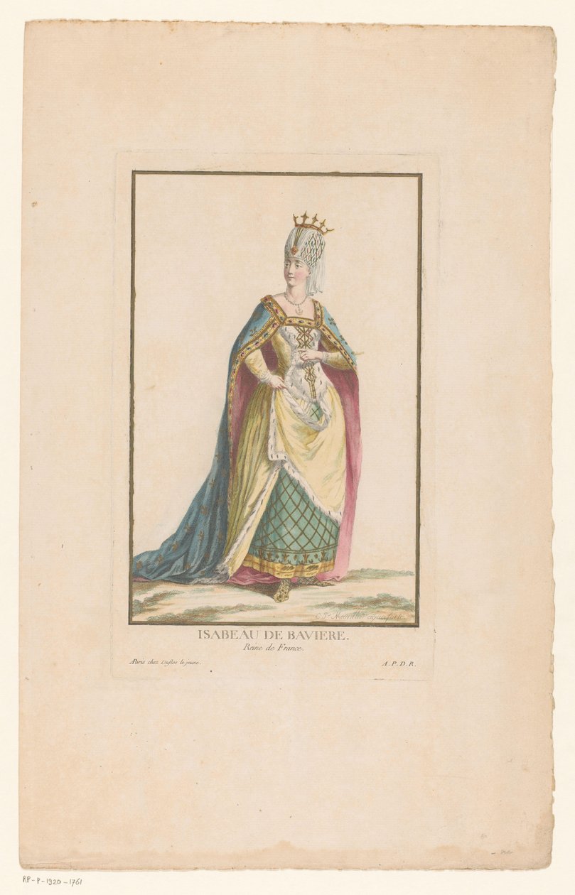 フランスの女王、バイエルンのイザベラの肖像 Isabeau de Baviere Reine de France (オブジェクトのタイトル) 作： クレマンピエールマリリエ
