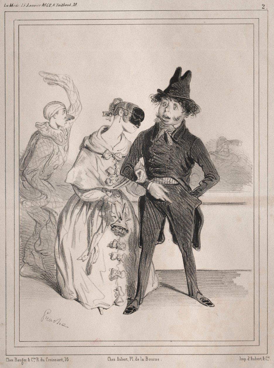 カーニバルpochades：それは特異です！彼女は私がフィリベールデソルモー、1842年であると私に話します。 作： クレメンテ・プルシュ