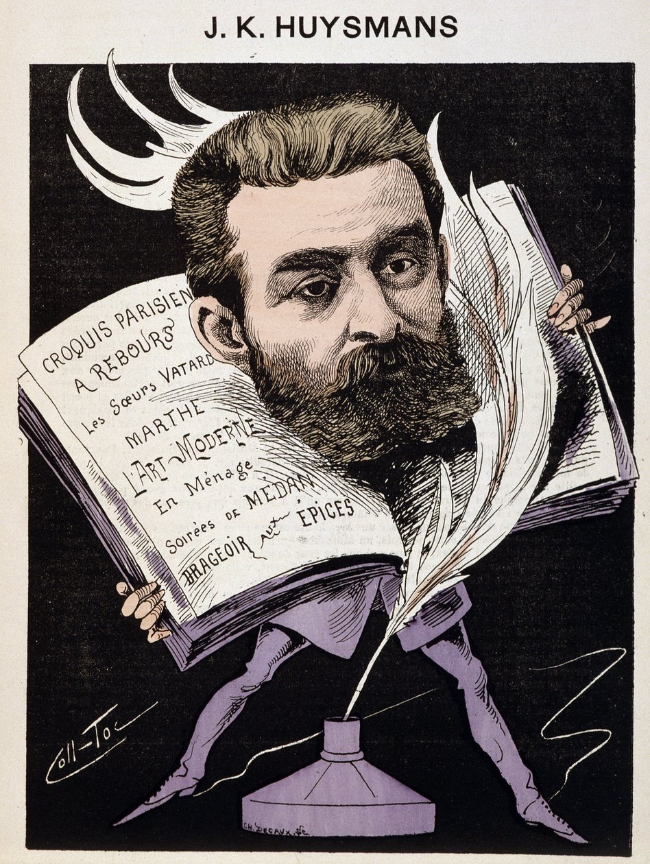 ジョリス・カール（Joris-Karl）・ヒュースマンス（1848-1907）の漫画-「現代の男たち」に掲載。 作： コル・トック