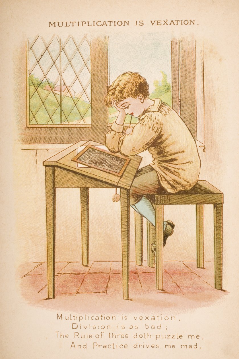 乗算はVexationであり、「Old Mother Goose&39;s Rhymes and Tales」から、Frederick Warne und Co.、c.1890s（chromolitho）によって発行されました。 作： コンスタンス・ハスルウッド