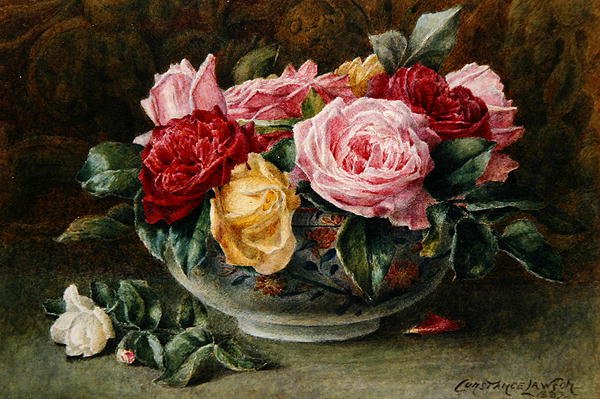A Bowl of Roses（バラの花束 作： コンスタンス・ローソン