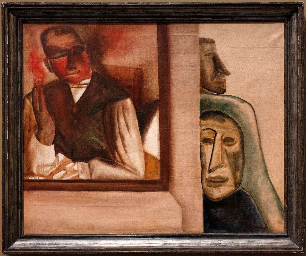 The Smoker, c.1927 (óleo e terebintina sobre tela) 作： コンスタント・ペルメケ