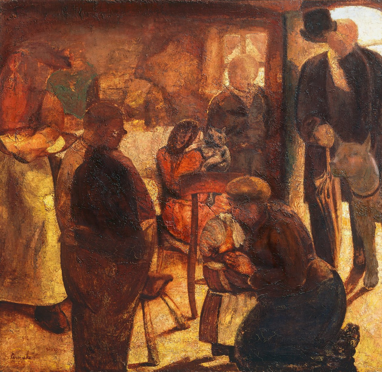 O Estranho, de Constant Permeke (1886-1952), óleo sobre tela 作： コンスタント・ペルメケ