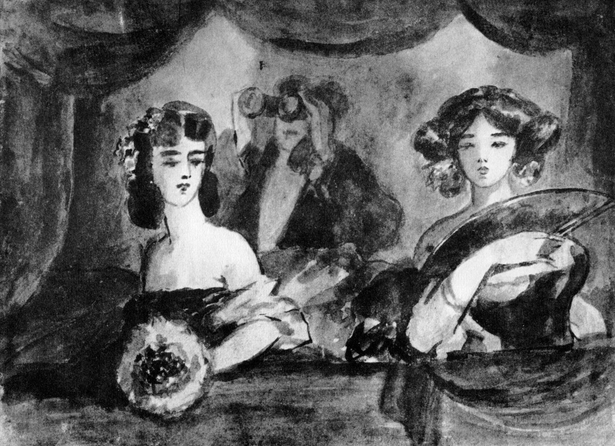 劇場では、19世紀、1930年 作： コンスタンタン・ガイズ