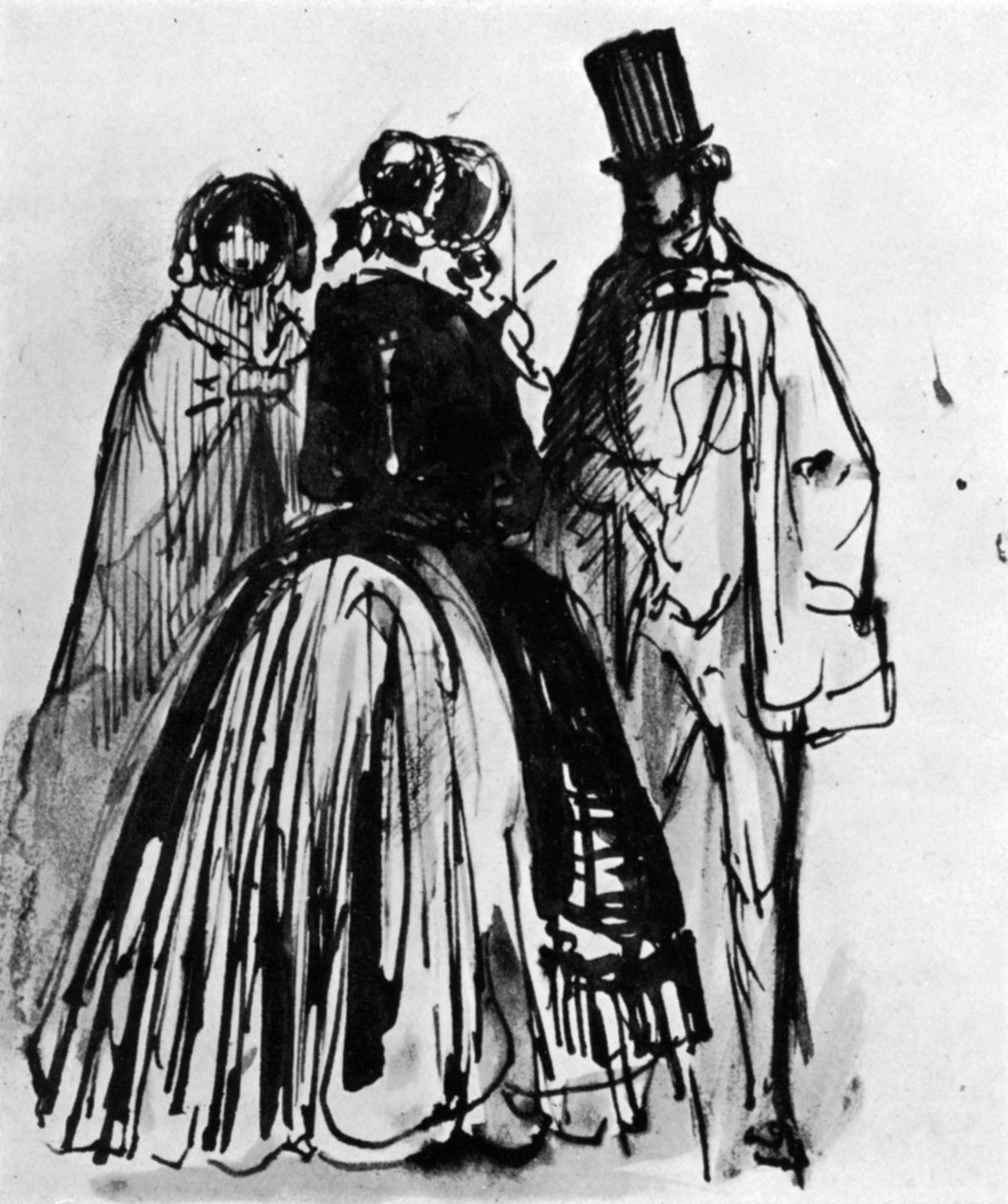 会話、19世紀、1930年。 作： コンスタンタン・ガイズ