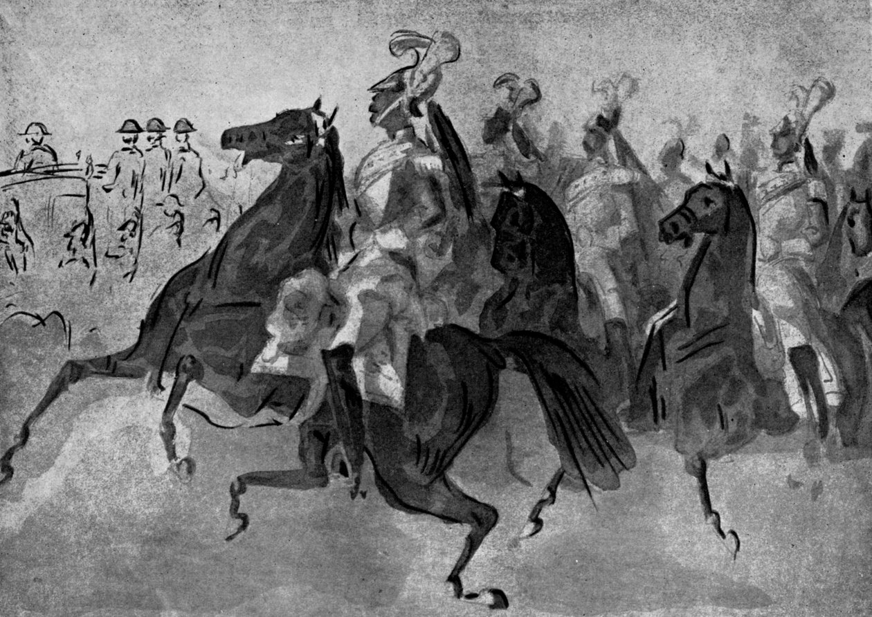 キュラシエの護衛、19世紀、1930年。 作： コンスタンタン・ガイズ