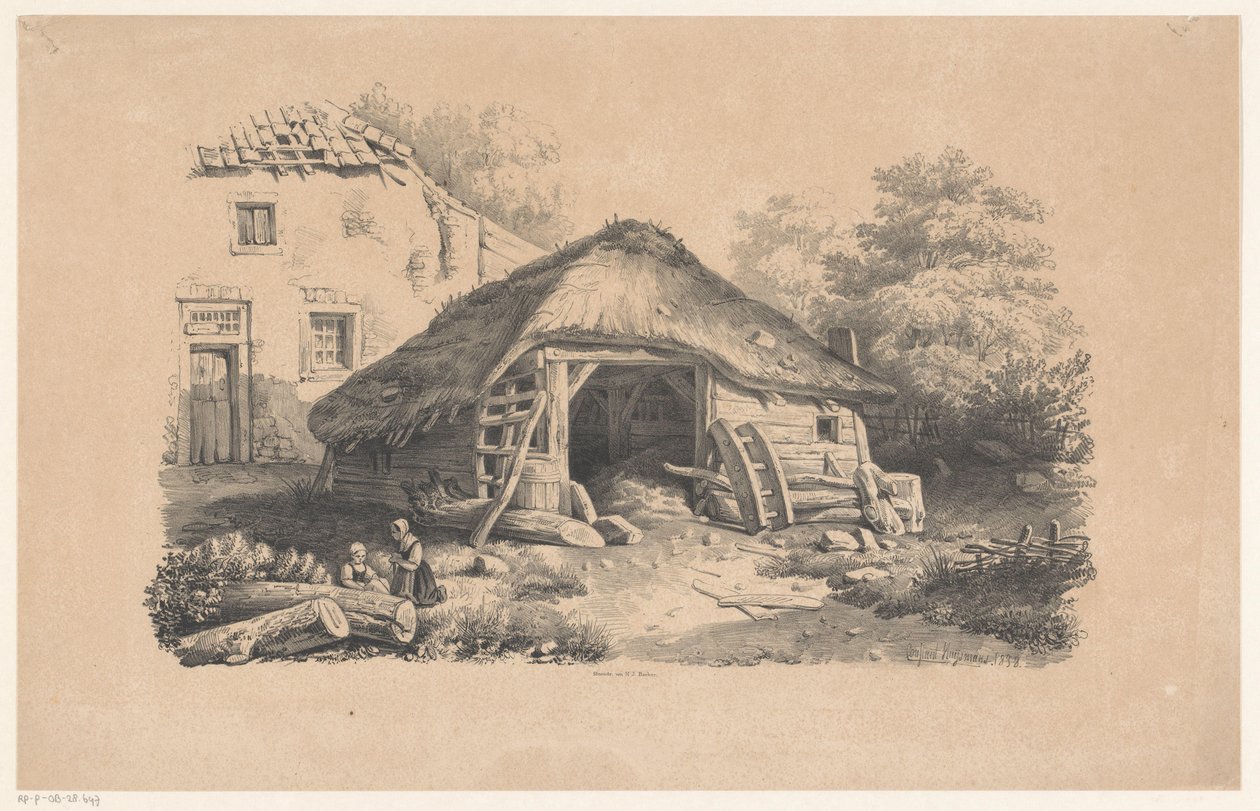 農場で馬小屋 風景（シリーズタイトル）