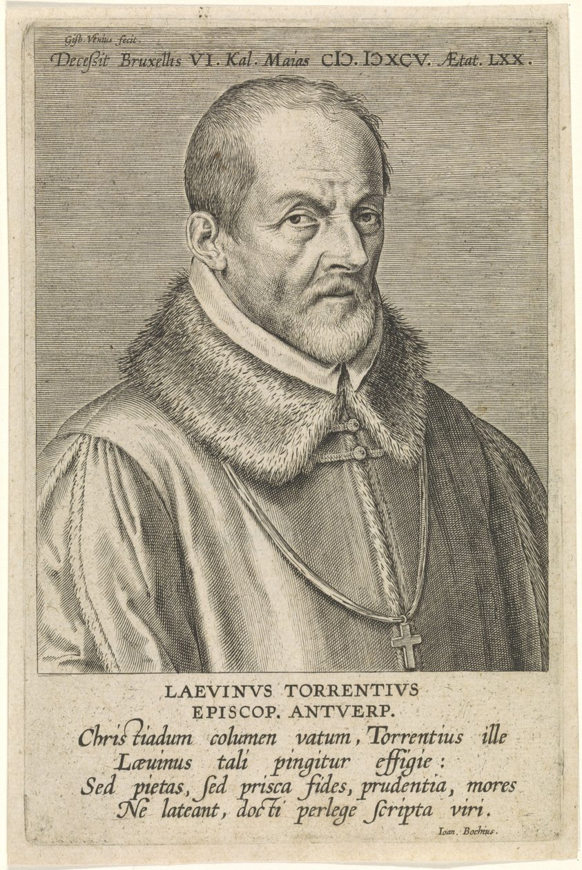Laevinus Torrentiusの肖像 作： コルネリス・ガル・ザ・エルダー