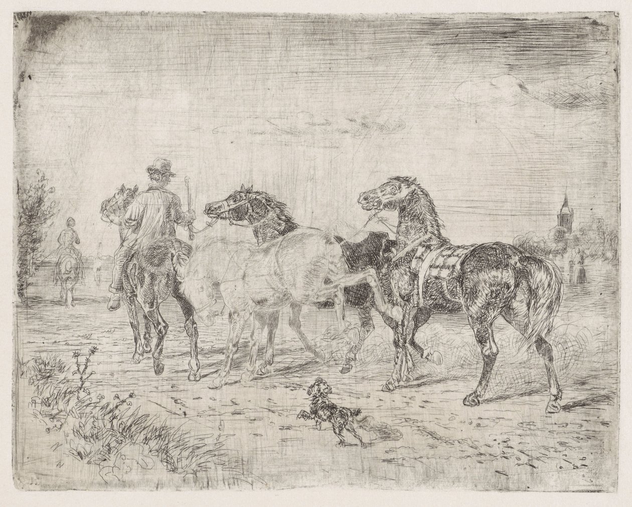 馬のライダー 作： Cornelis Albertus Johannes Schermer