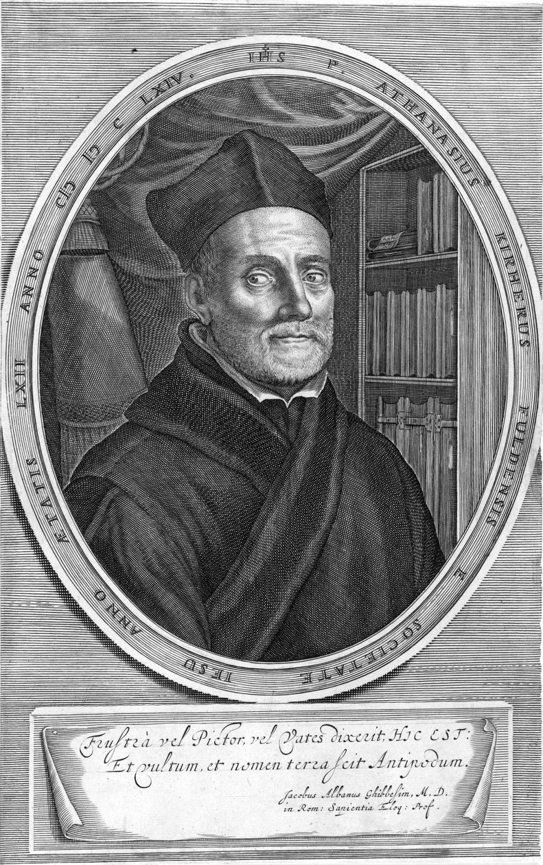 描かれた人物：Athanasius Kircher 作： Cornelis Bloemaert