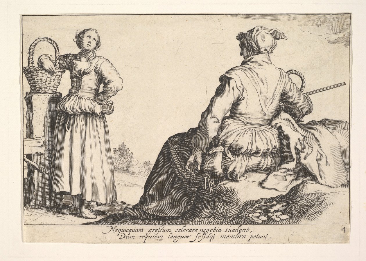 職業の喜び。 作： Cornelis Bloemaert