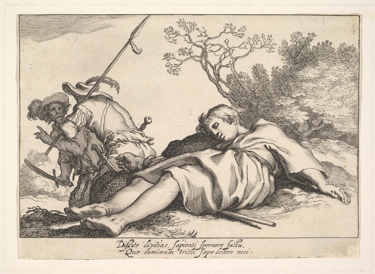 職業の喜び。 作： Cornelis Bloemaert