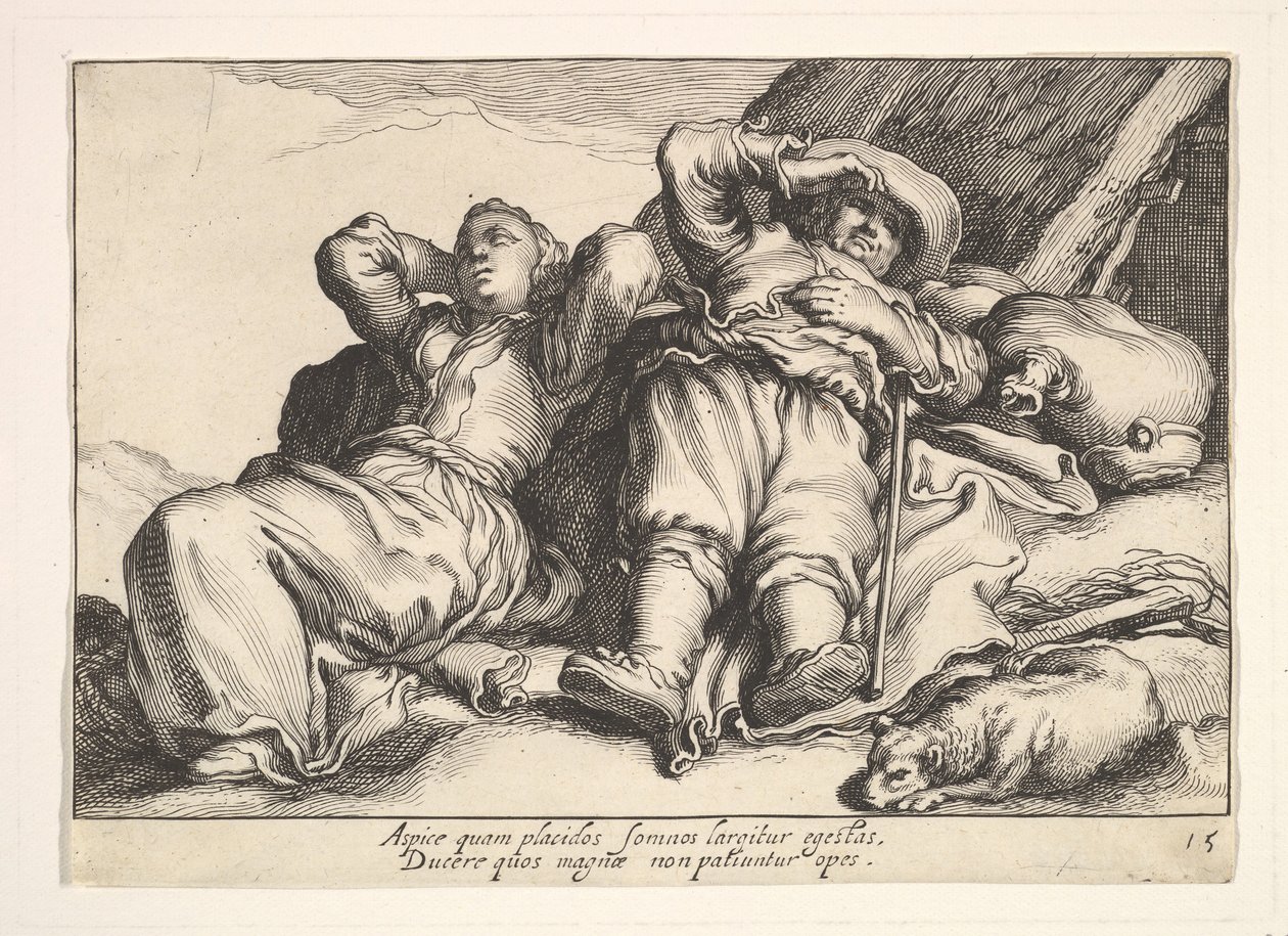 職業の喜び。 作： Cornelis Bloemaert