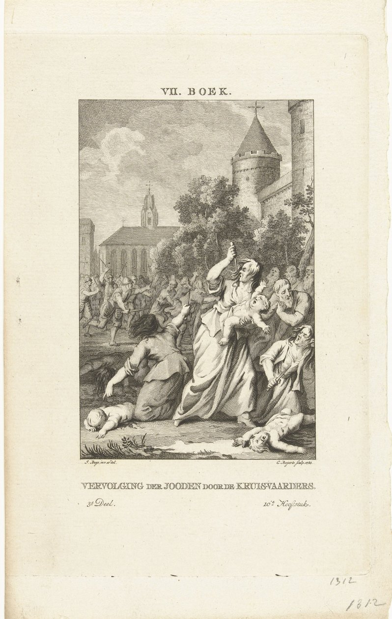 十字軍によるユダヤ人への迫害（1784年 作： Cornelis Bogerts