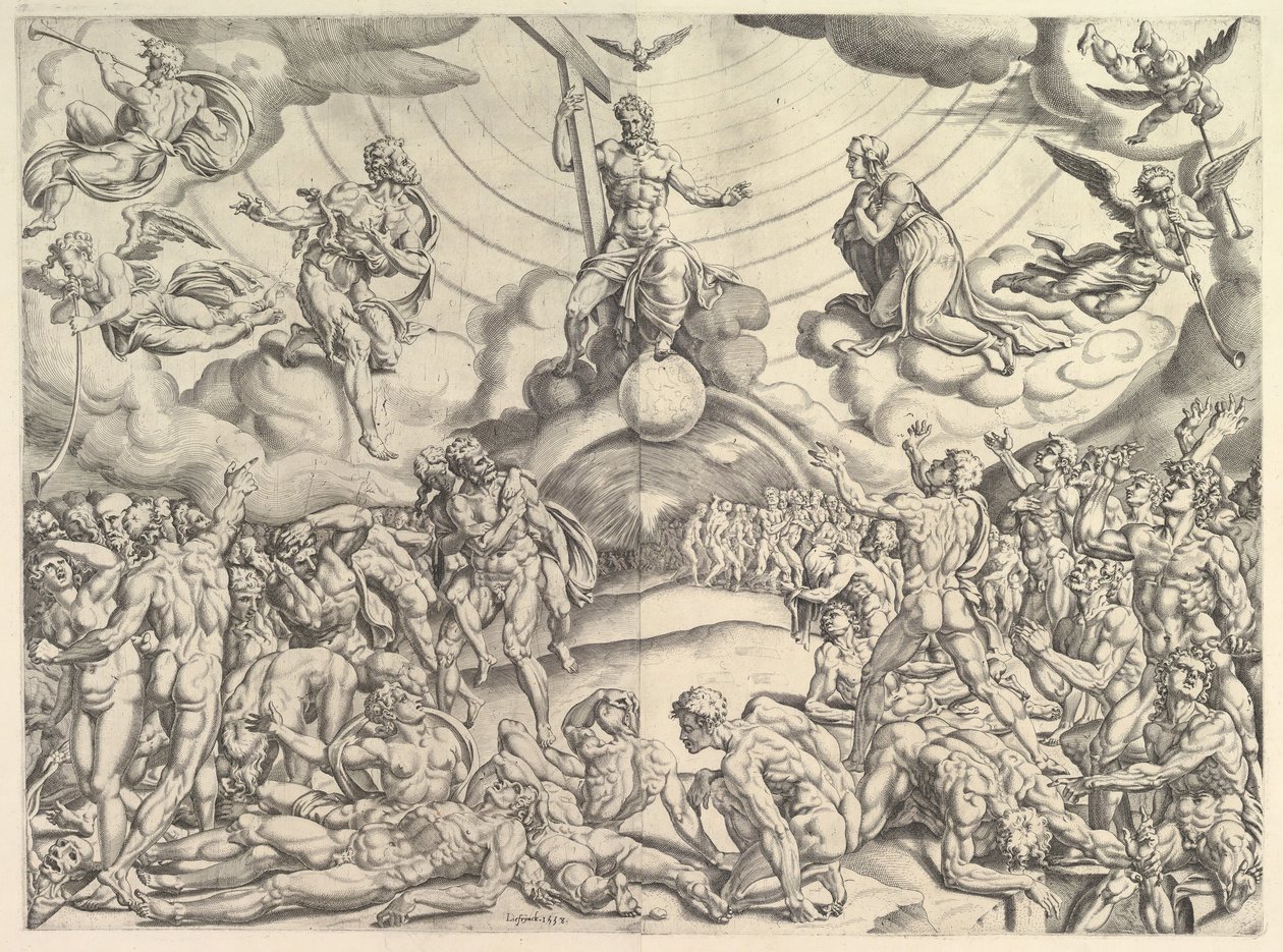 最後の審判、約。 1548-50。 作： コルネリス・ボス