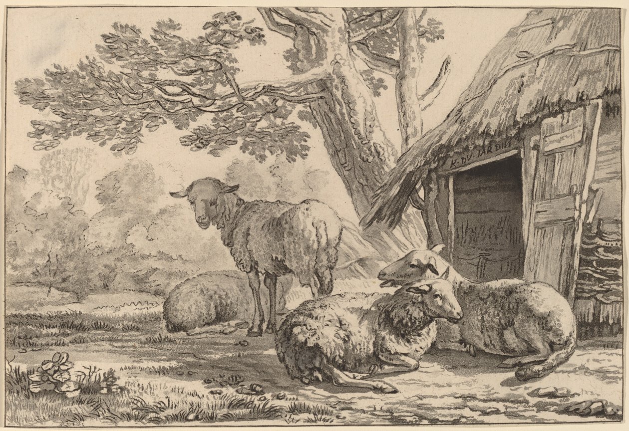 Sheepcote、1781 年、1787 年出版。 作： Cornelis Brouwer