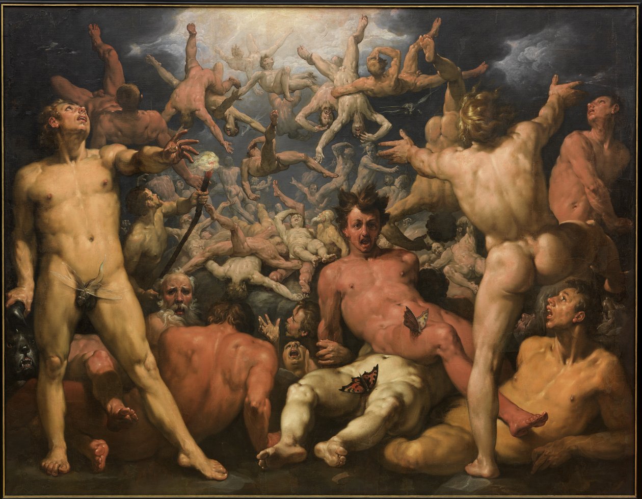 タイタンの崩壊、1590年頃 作： Cornelis Corneliszハールレムバン