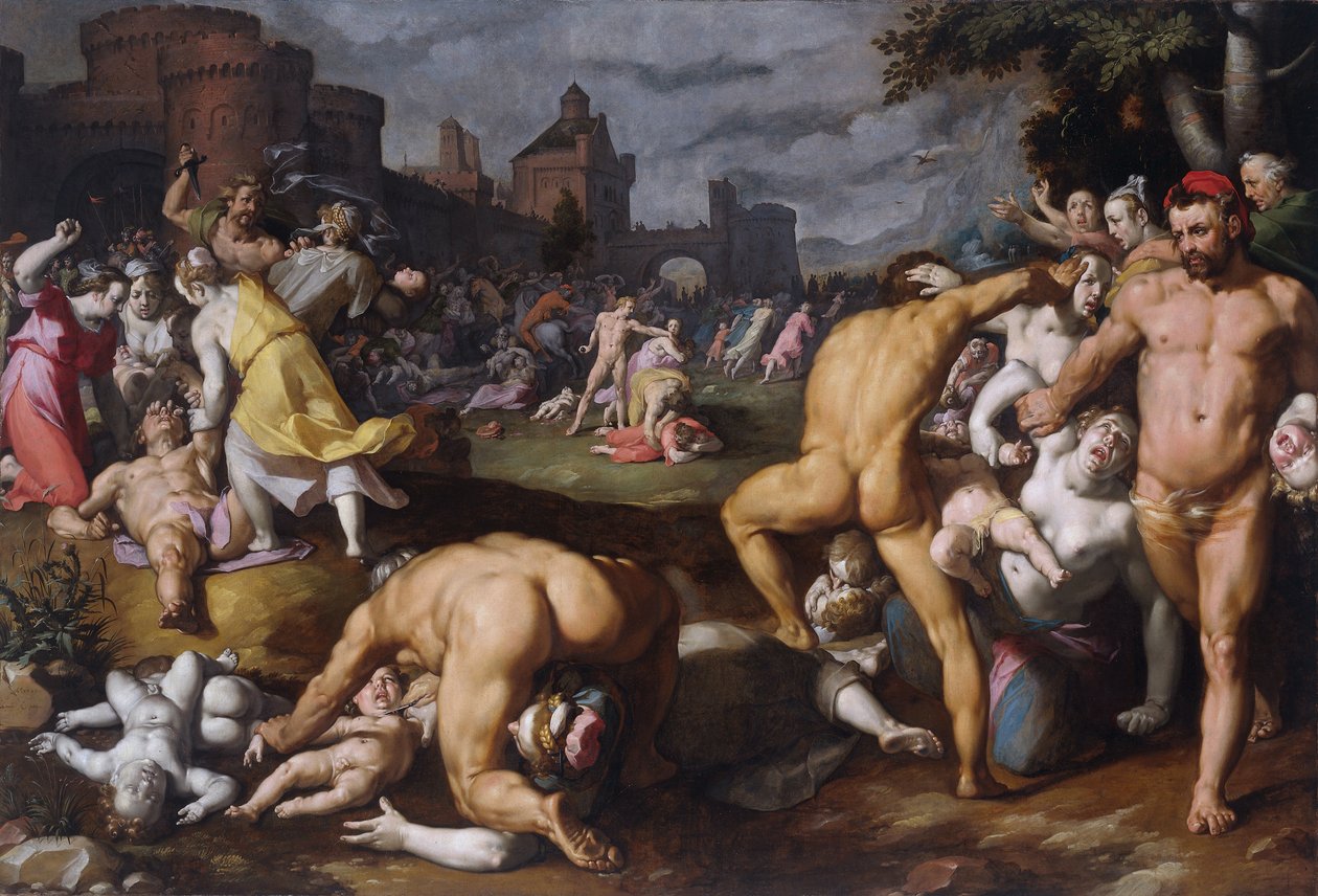 無辜の虐殺、1590 作： Cornelis Corneliszハールレムバン