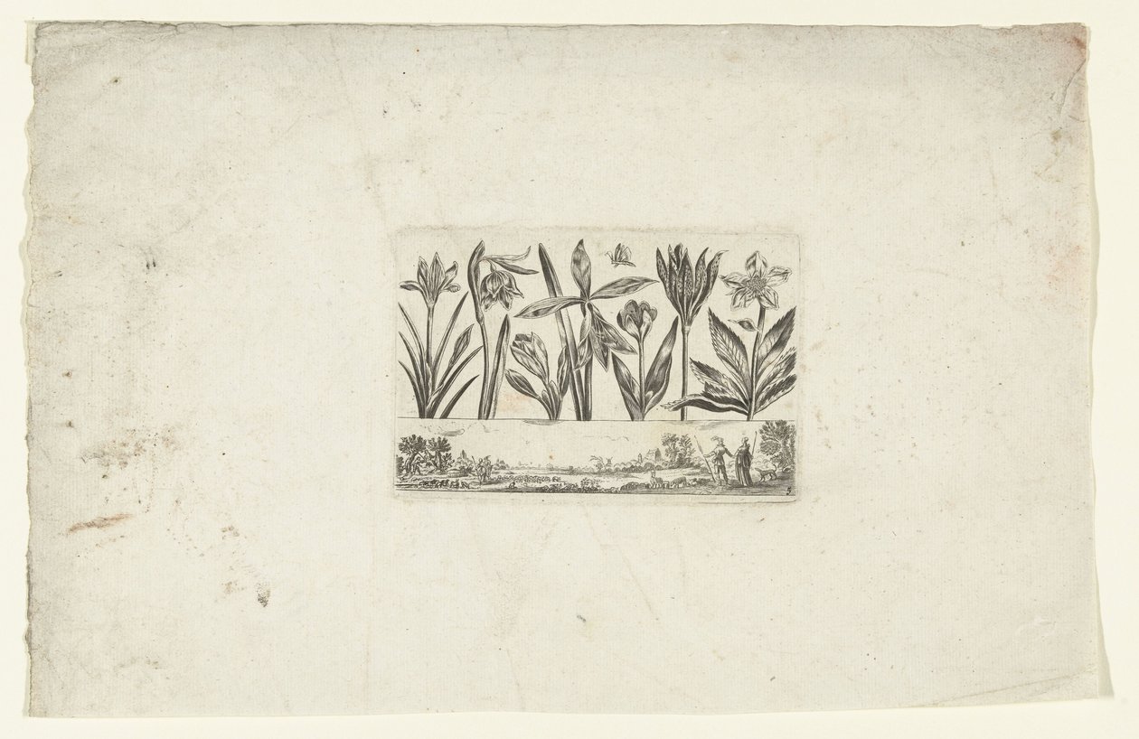 風景の上の花の列 花と風景（連載タイトル） 作： Cornelis Dankerts（I）