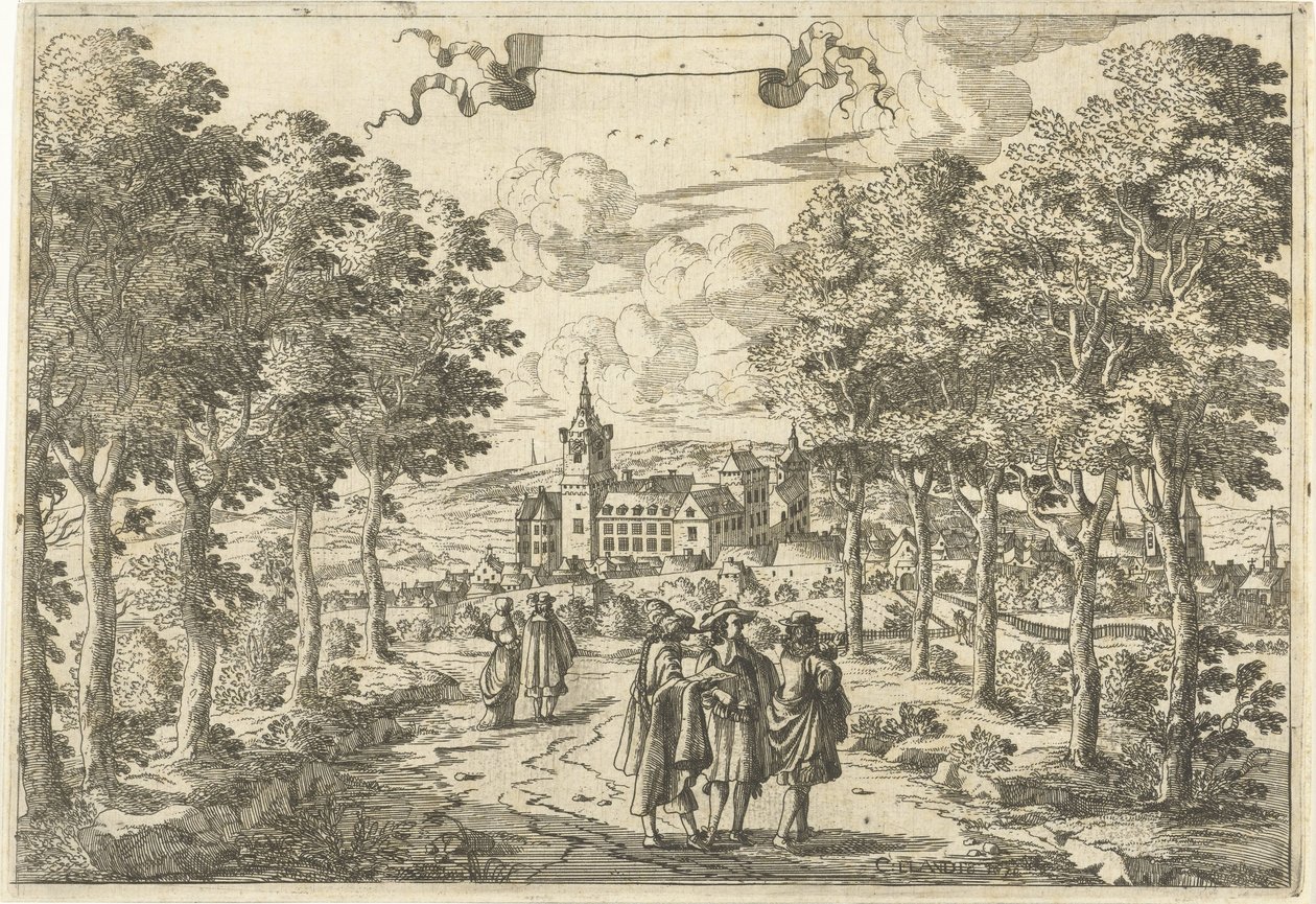 ハイカーと城 作： Cornelis Elandts