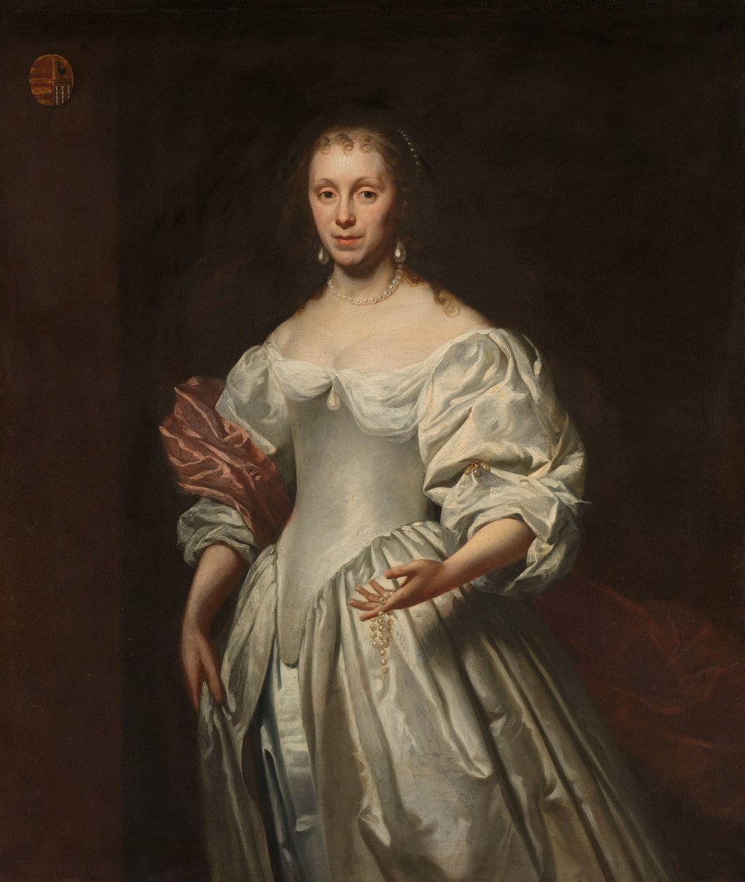 コーネリア・クラン・ファン・ヘフテンの肖像 Cornelia Craen van Haeften（1622-1678）の肖像 作： Cornelis Janssens van Ceulen（II）（帰属）