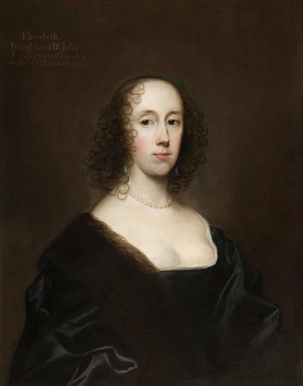 エリザベス・ホルテ王の肖像、1636年。 作： コルネリス・ヤンセン・ファン・セウレン