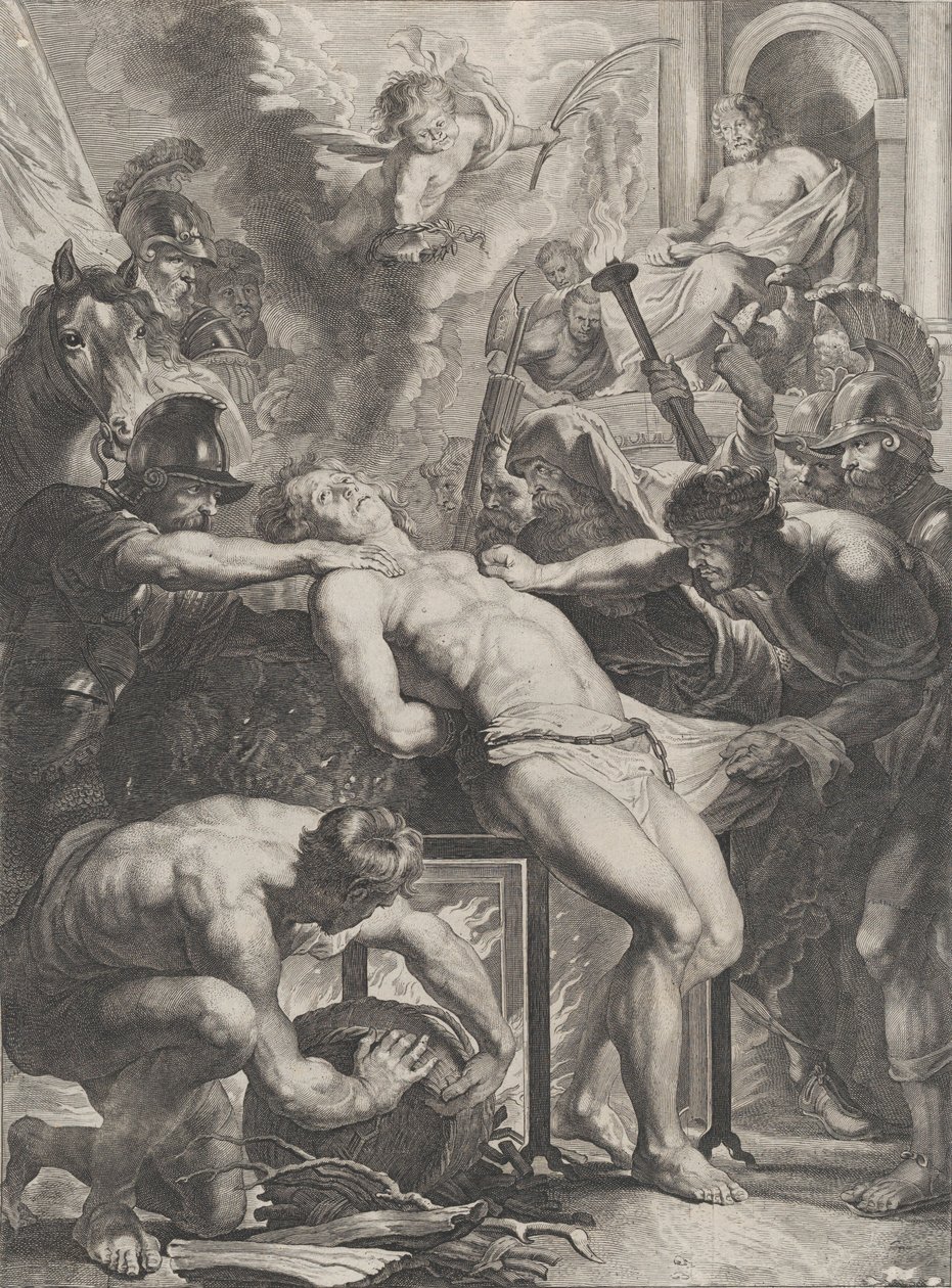 聖ローレンスの殉教」1640-70年頃。 作： Cornelis Meyssens