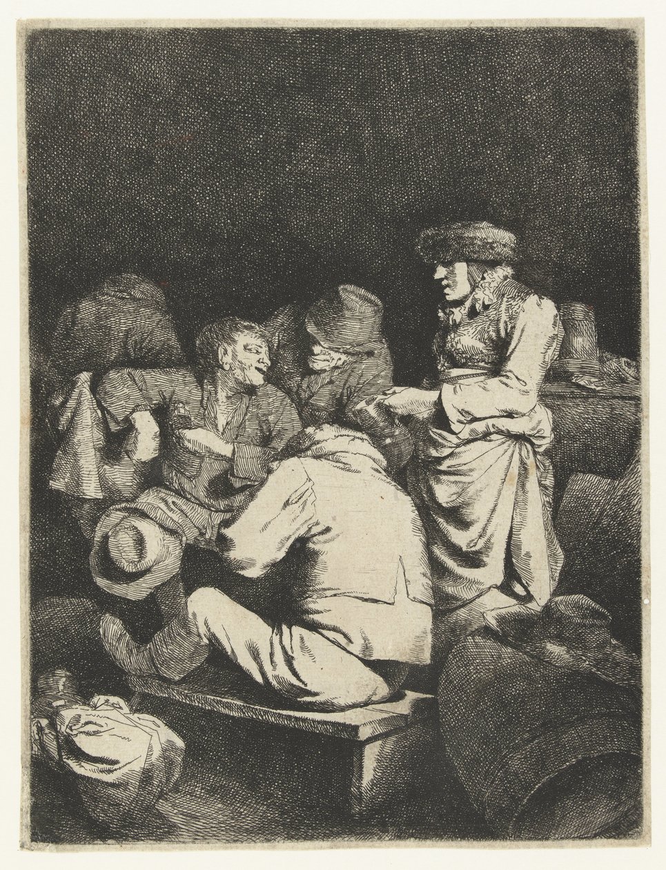 旅館の女将さんと会社さん 作： Cornelis Pieterszベガ