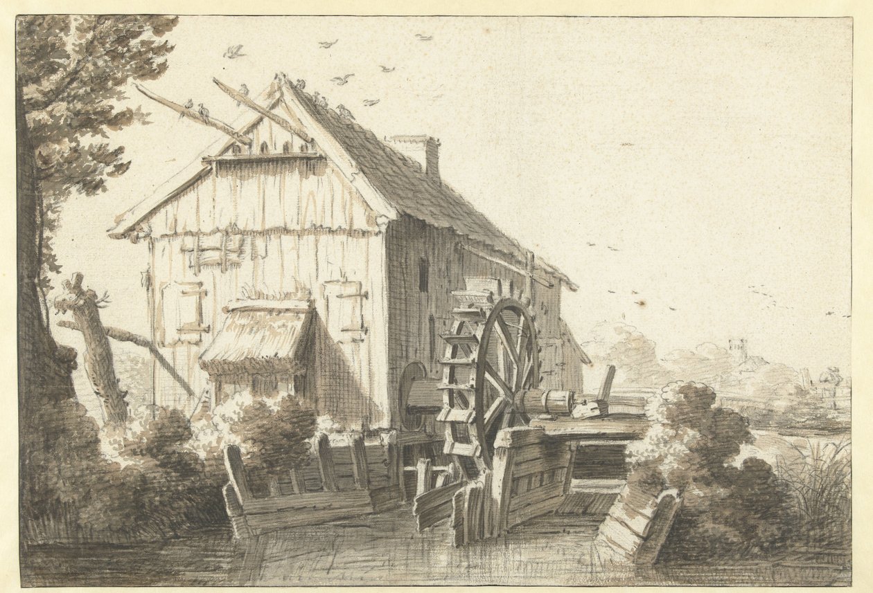 水車 作： Cornelis Saftleven（帰属）