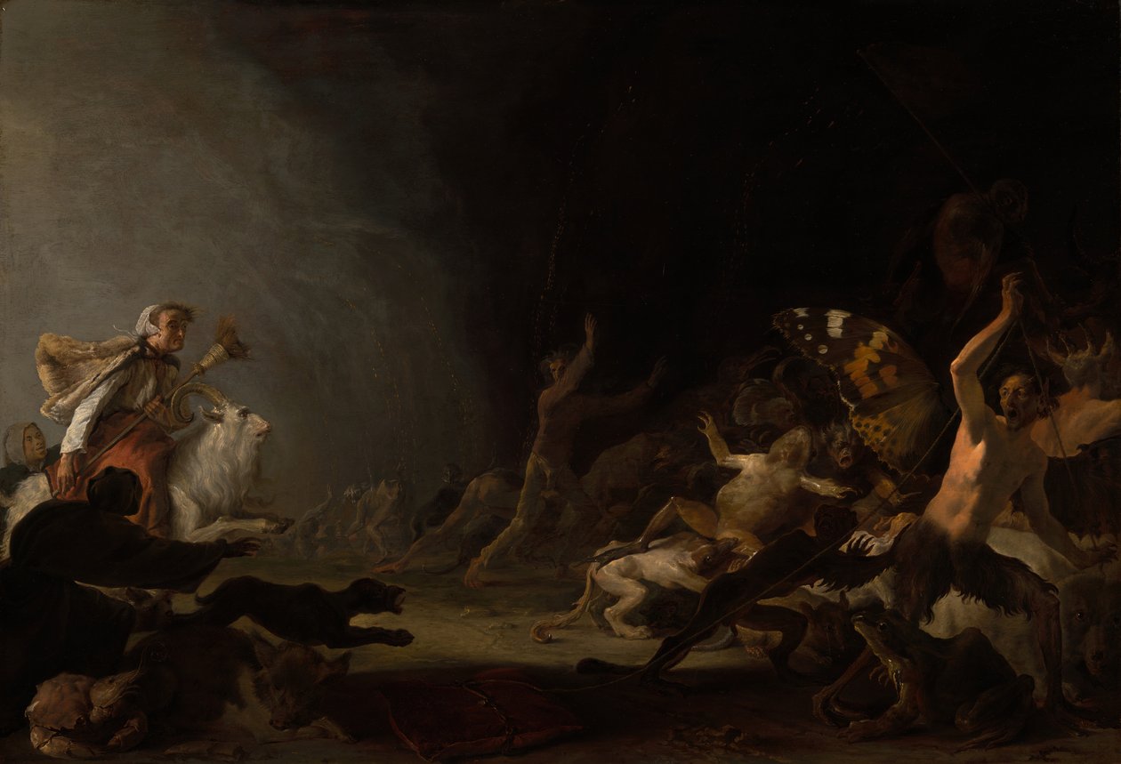 魔女の安息日、c。 1650年。 作： コルネリス・サフレベン