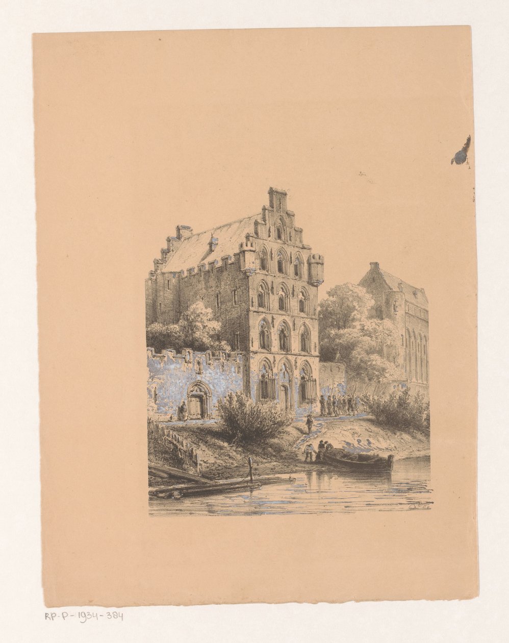 水辺の家々 貴族の家 作： Cornelis Springer