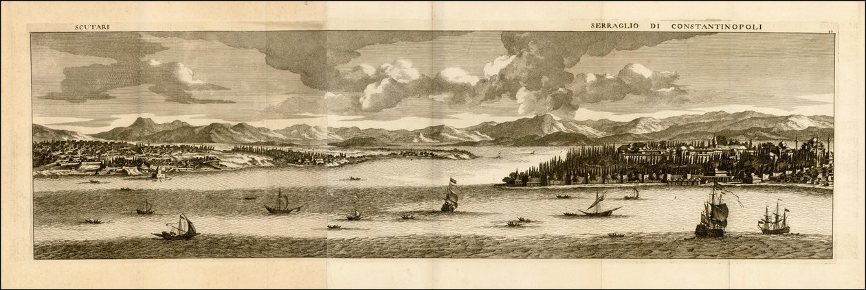 1698 illustration - シュコドラ - コンスタンチノープル・セラリオ 作： Cornelis de Bruijn