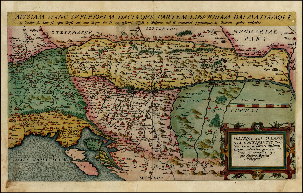 1593年、コルネリス・デ・ヨードによる北バルカンの地図 作： コルネリス・デ・ジョード