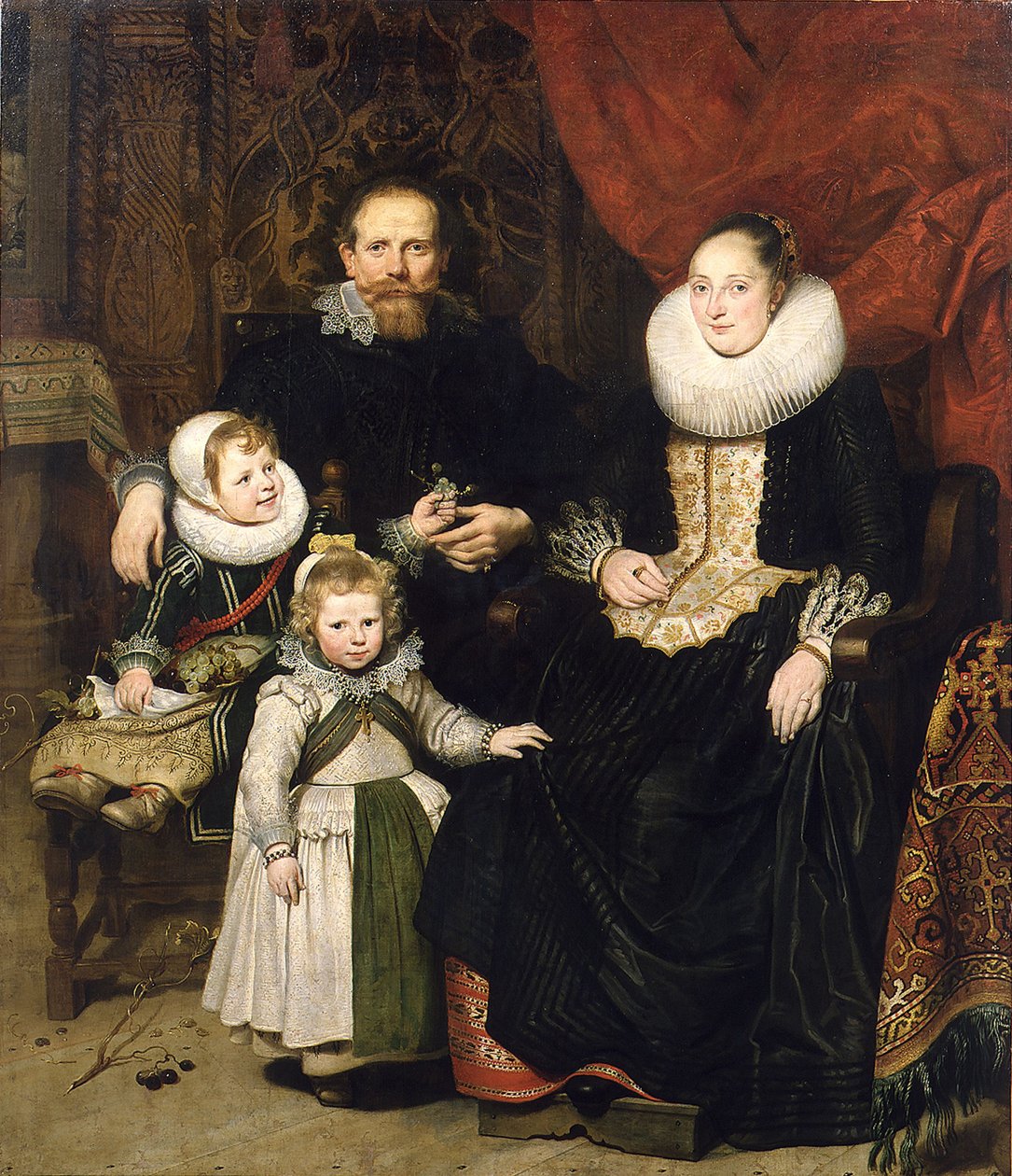 家族との自画像、1621年。 作： コルネリス・デ・ヴォス