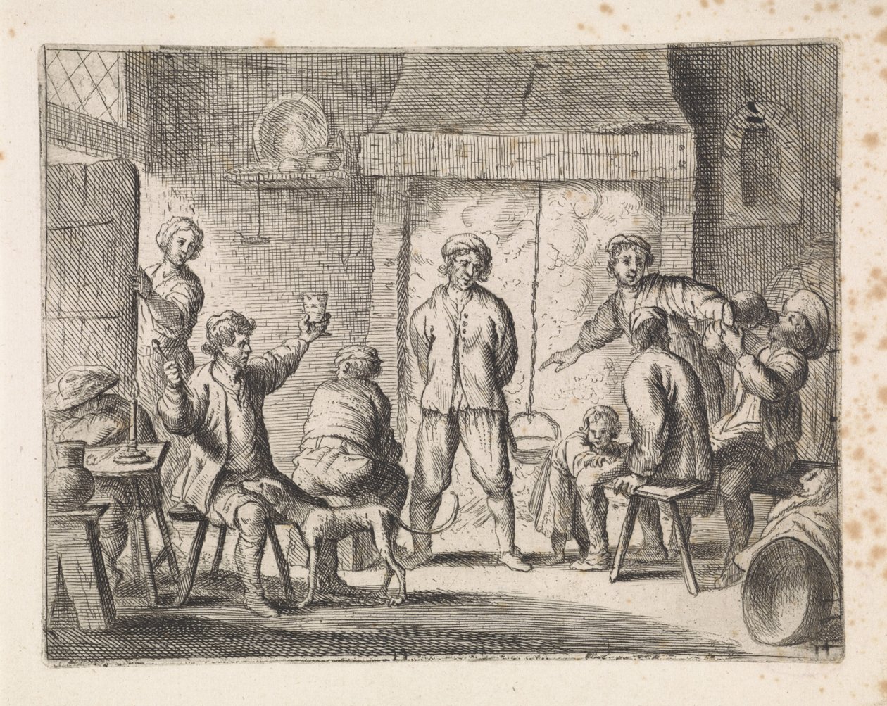 旅館の農家 ジャンルシーン（シリーズタイトル） 作： Cornelis de Wael