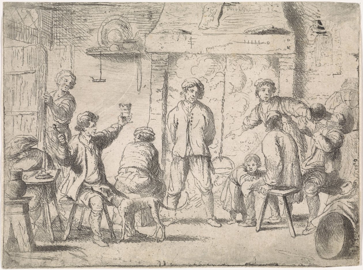 旅館の農家 ジャンルシーン（シリーズタイトル） 作： Cornelis de Wael