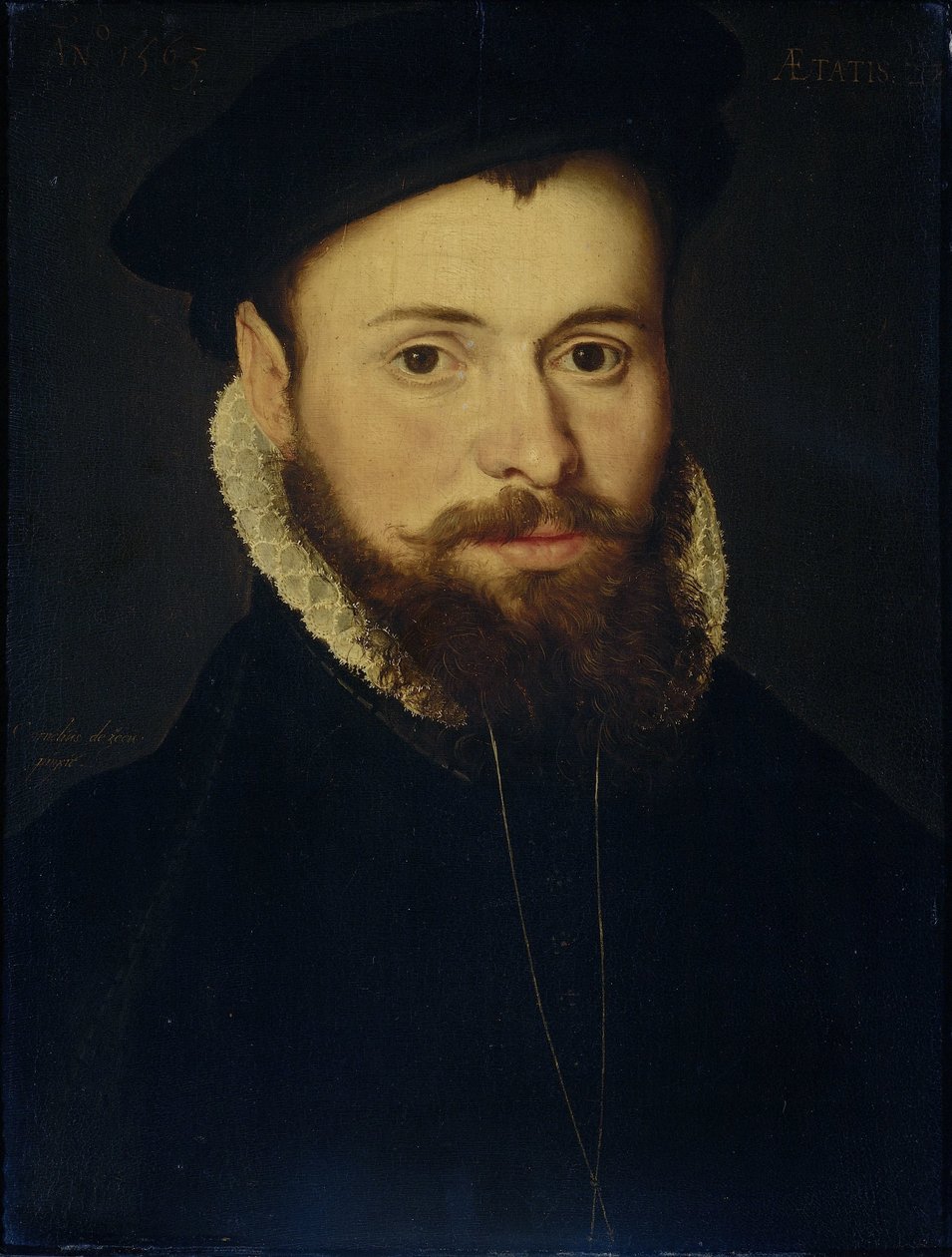 若い男の肖像 作： Cornelis de Zeeuw