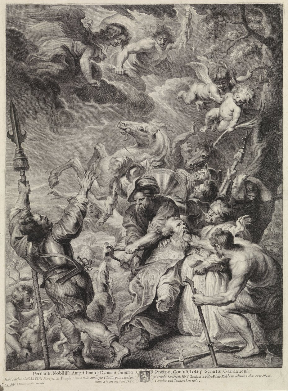 聖リヴィヌスの拷問 作： Cornelis van Caukercken