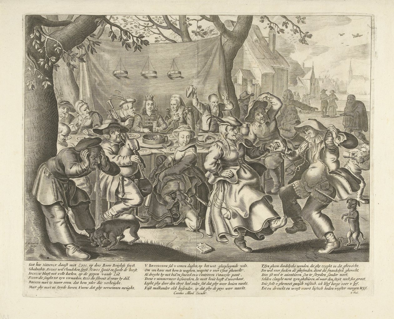 農家の結婚式 作： Cornelis van Dalen（I）