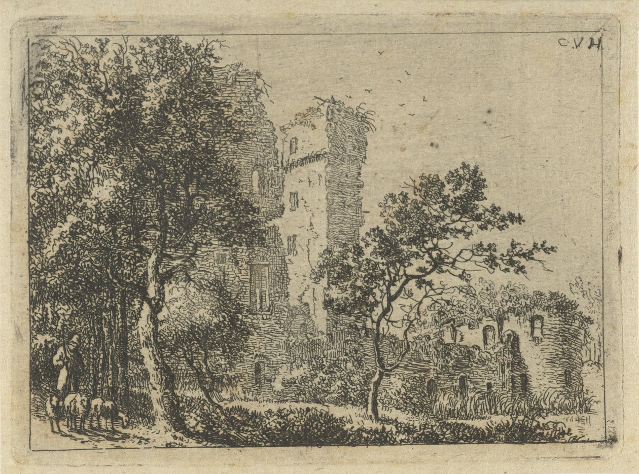 デュルステード城跡 作： Cornelis van Hardenbergh