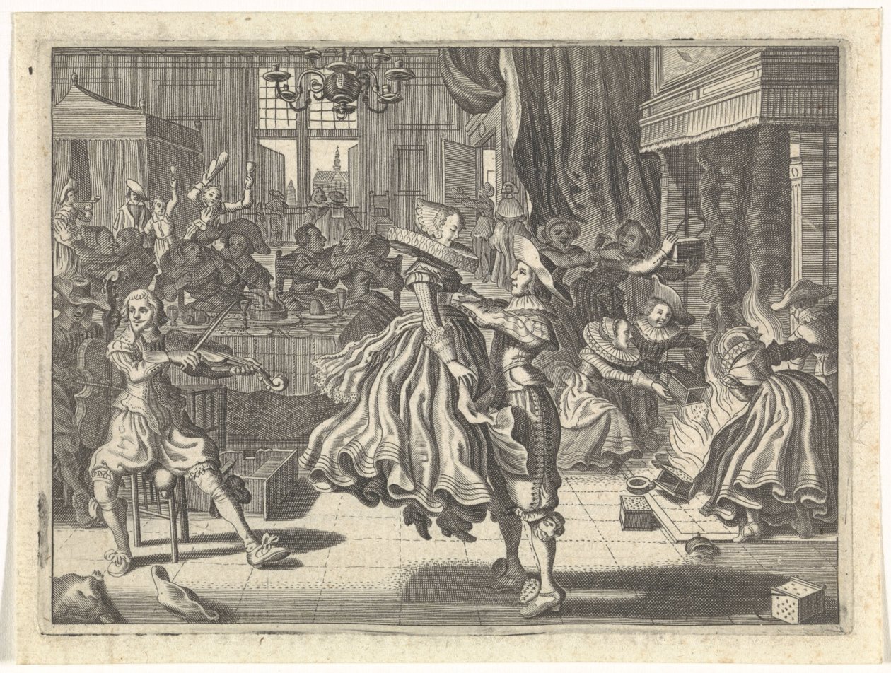 旅館の舞踊団 作： Cornelis van Kittenstein