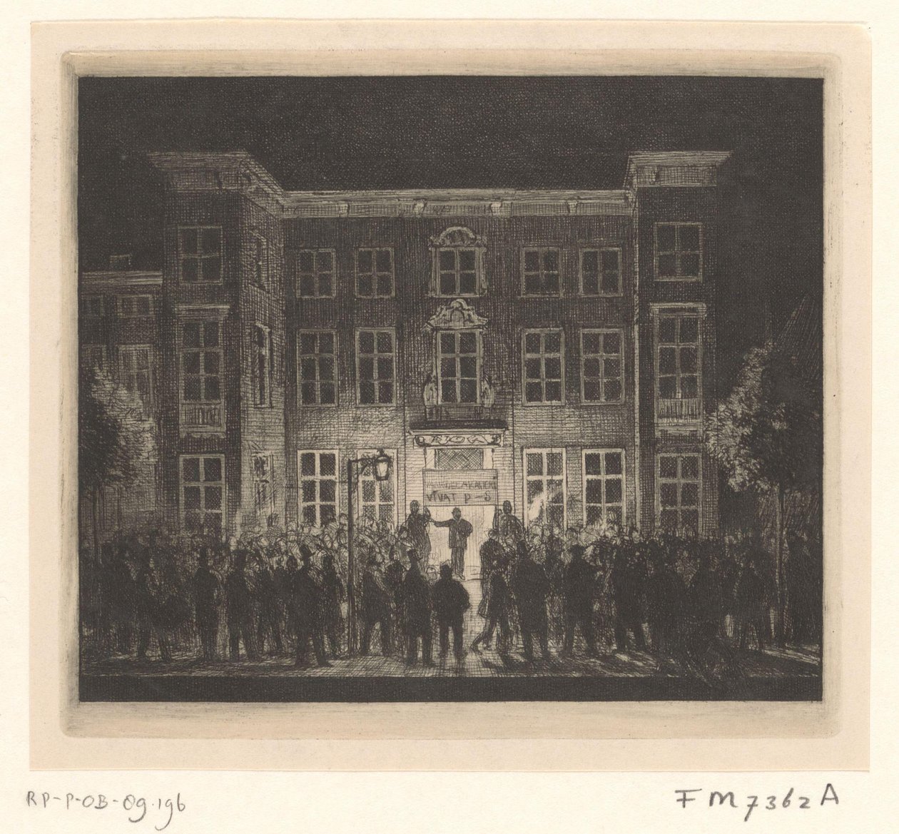 デルフト アカデミーの葬儀、1864 年 6 月 30 日 作： Cornelis van der Griendt