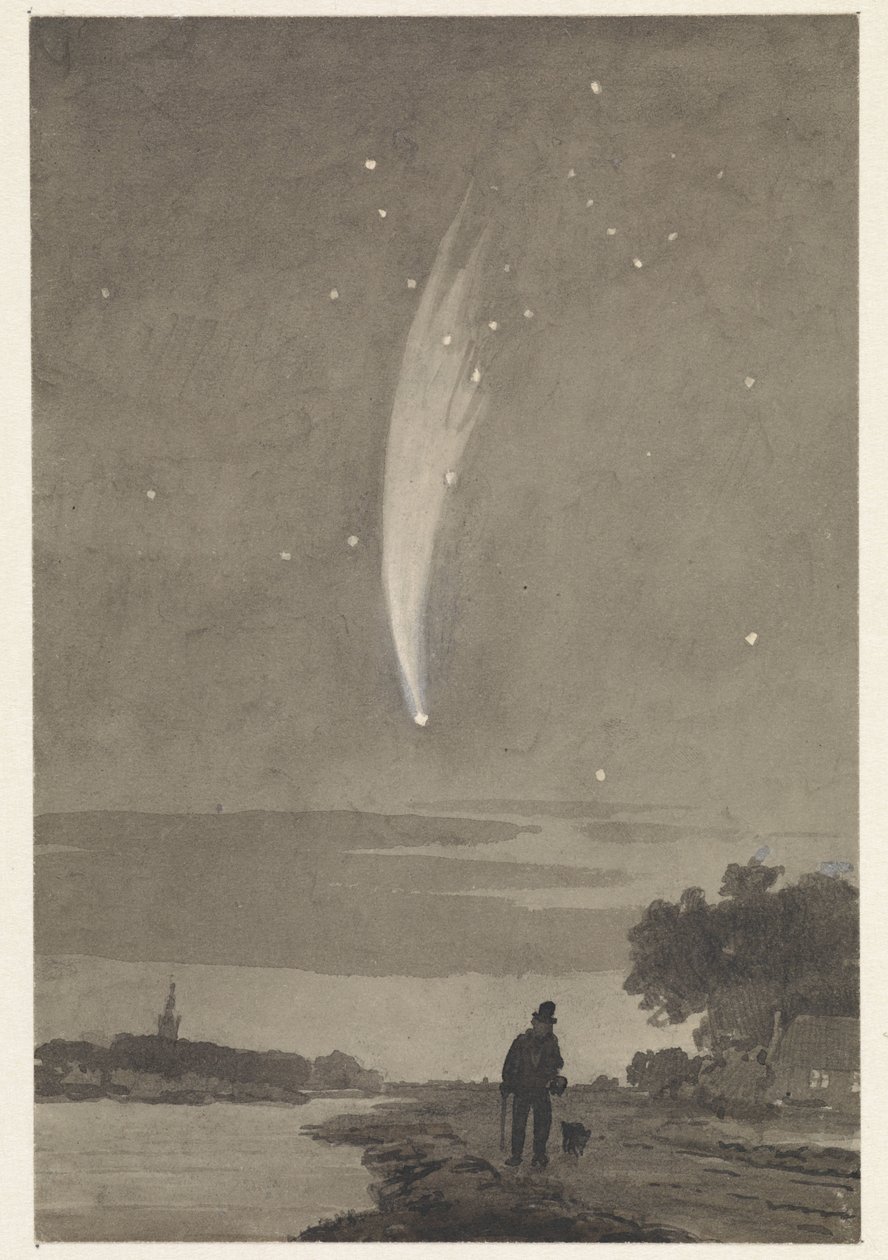 ドナティ彗星、1858 年 10 月 10 日 作： Cornelis van der Griendt