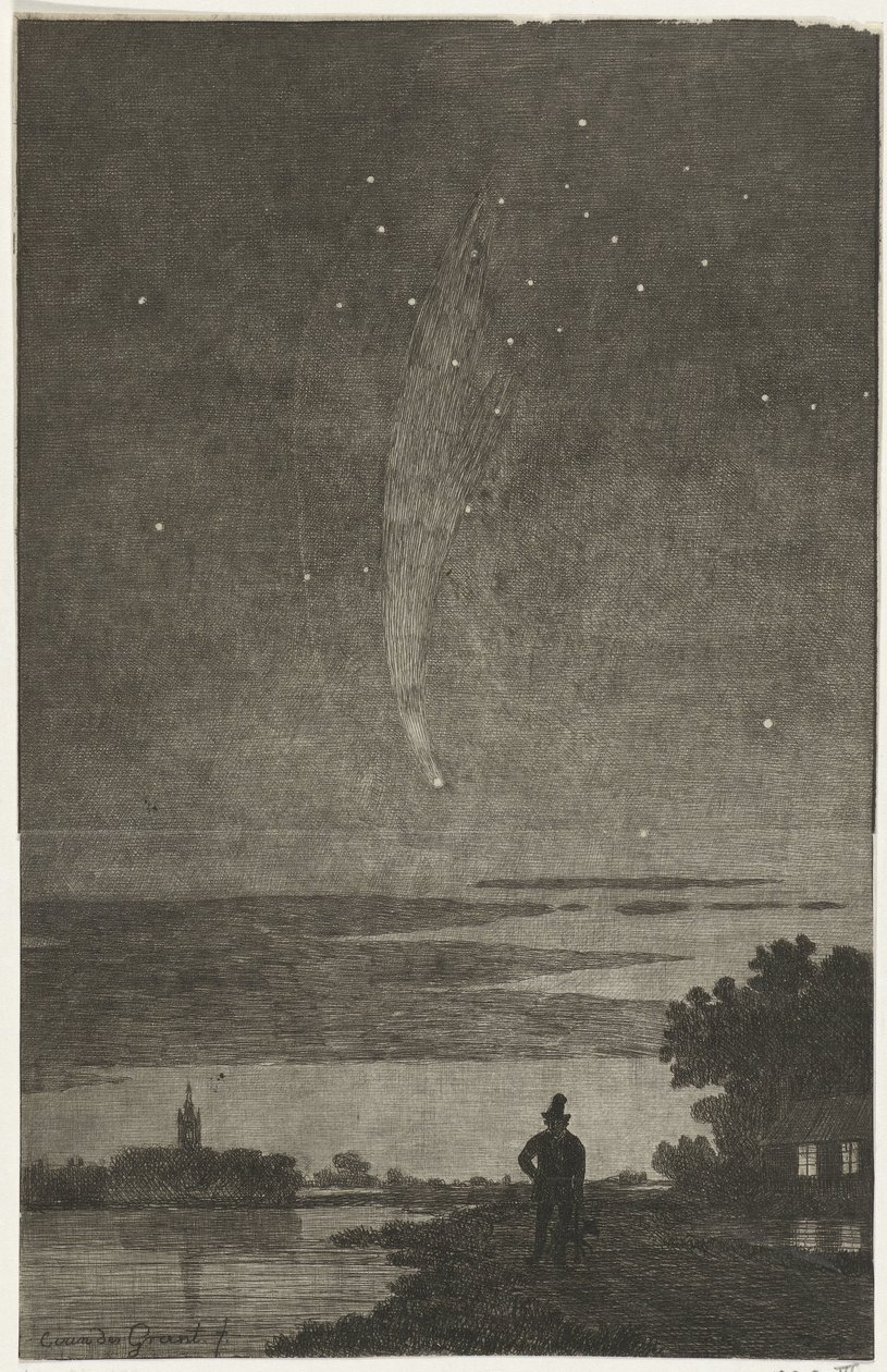 ドナティの彗星、1858 年 作： Cornelis van der Griendt