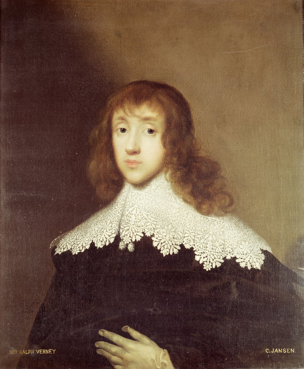 ラルフ・バーニー卿の肖像（1613-96） 作： コーネリアス・ヤンセン・ヴァン・セウレン