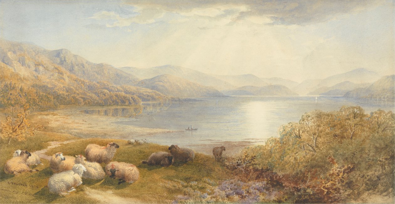 Cena no Mawddach, perto de Barmouth 作： コーネリアス・ピアソン