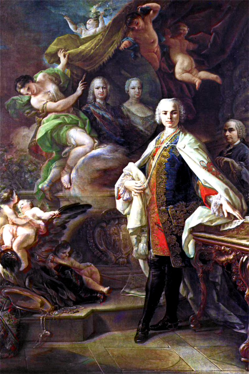 ファリネッリ（1705-1782）の肖像 作： コラード・ジャキント